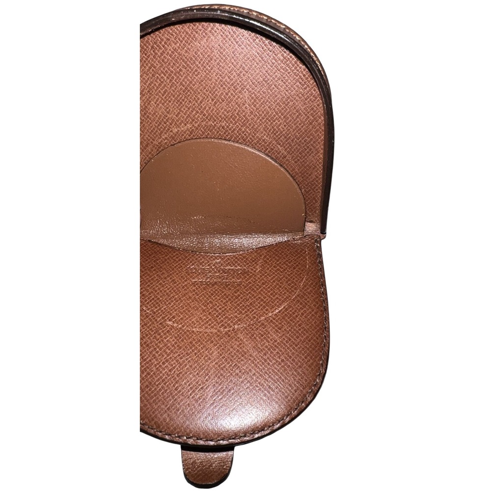 Louis Vuitton Mono Porte Monnaie Cuvette Horseshoe Coin Wallet Purse Case Brown - Picture 6 of 12